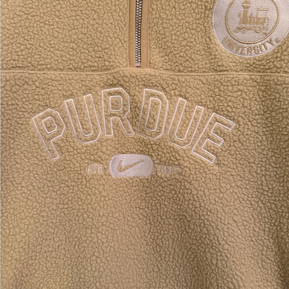 Brand New WOT Nike Purdue Boilermakers Fleece Quarter Zip - Picture 3 of 7